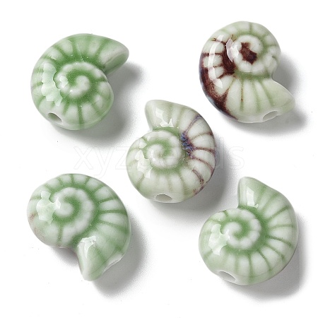 Handmade Porcelain Beads PORC-L080-F18-1