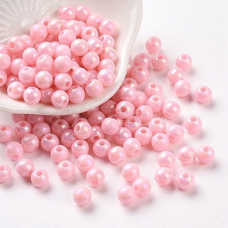 Opaque Acrylic Beads MACR-S370-D6mm-A01-1