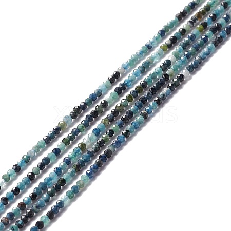 Natural Blue Tourmaline Beads Strands G-A021-04A-1