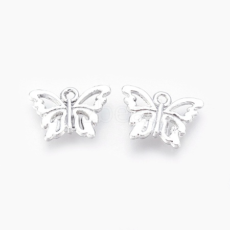 Alloy Butterfly Charms PALLOY-J218-124S-AAA-1
