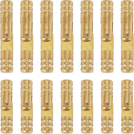 CHGCRAFT 20 Pcs 2 Style Brass Column Hinge FIND-CA0001-76G-1