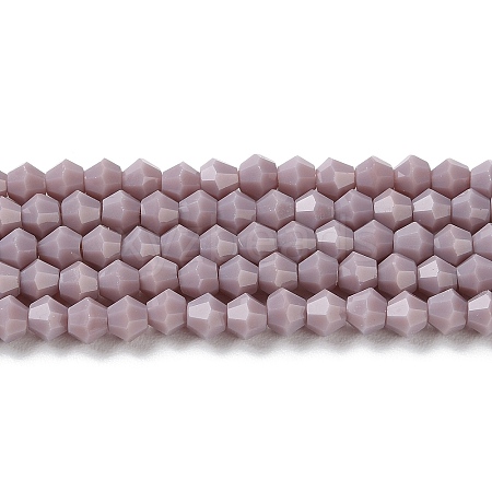 Opaque Solid Color Imitation Jade Glass Beads Strands GLAA-F029-P4mm-13-1