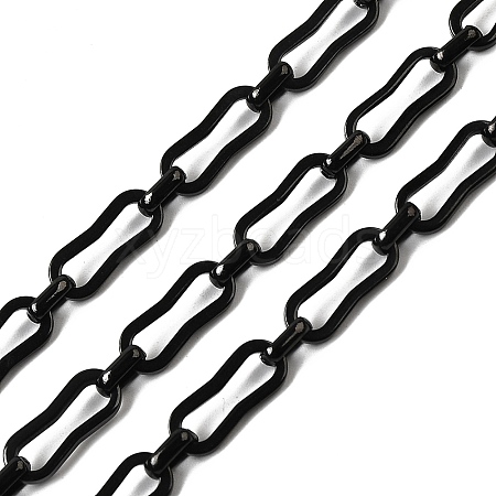 304 Stainless Steel Rectangle Link Chains CHS-Z007-15B-1