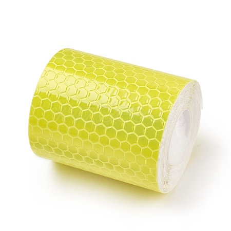 Waterproof Safety Mark Reflective Tape Crystal Color Lattice Reflective Film DIY-WH0083-03E-1