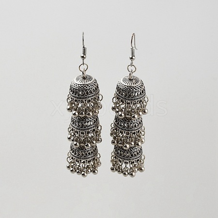 Alloy Bell Dangle Earring LS-EJEW-WH0017-95AS-1