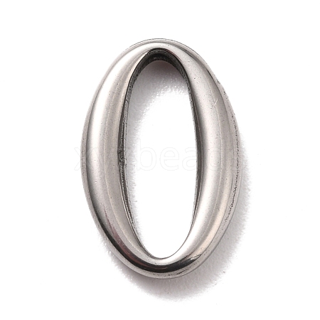 304 Stainless Steel Linking Ring Pendants STAS-B024-31P-1