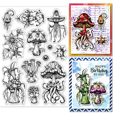 Custom Summer Theme PVC Plastic Clear Stamps DIY-WH0631-0017-1