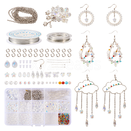 DIY Wire Wrap Earring Making Kit DIY-TA0004-87-1