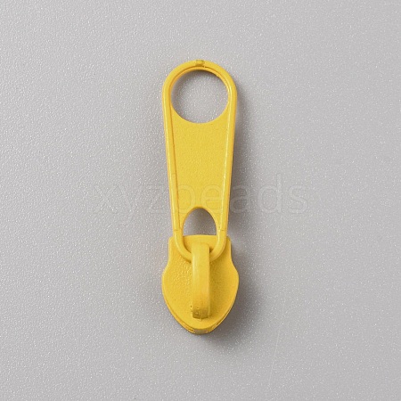 Spray Painted Zinc Alloy Zipper Pull FIND-WH0427-33A-15-1