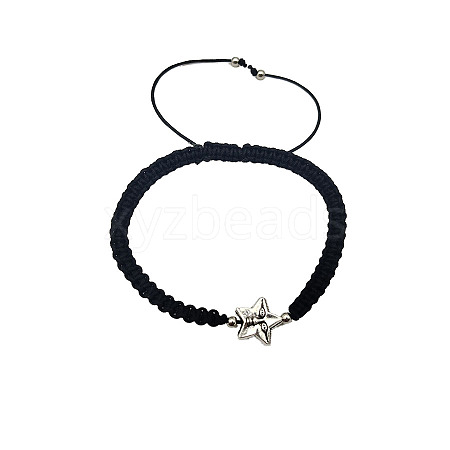 Alloy Star Bead Braided Bead Bracelets NI5372-7-1