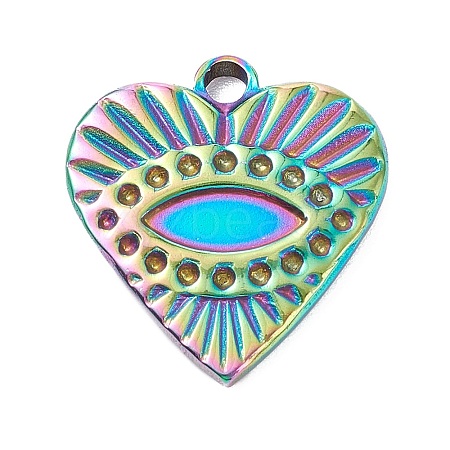 PVD Vacuum Plating 304 Stainless Steel Pendant Rhinestone Cabochons STAS-P288-12M-1