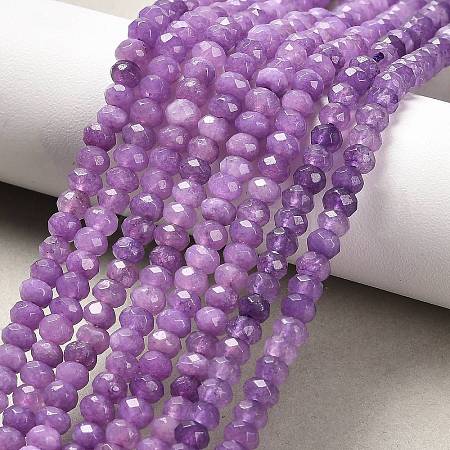 Natural White Jade Bead Strands X-G-R409-3x5-05-1