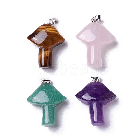 Natural Mixed Stone Pendants G-B035-01-1