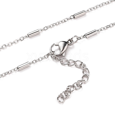 Non-Tarnish 304 Stainless Steel Cable Chain Necklaces NJEW-JN03169-02-1