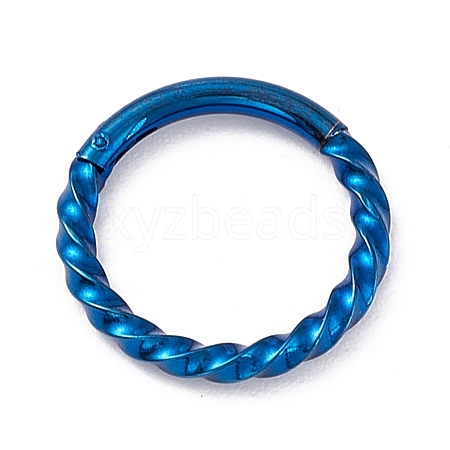 Twisted Ring Hoop Earrings for Girl Women STAS-D453-01A-02-1