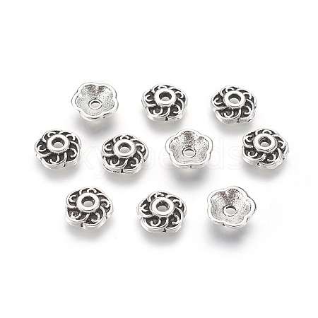 Tibetan Style Alloy Bead Caps LS-LF0459Y-NF-1