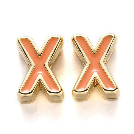 Rack Plating Alloy Enamel Beads ENAM-S122-033X-NR-1