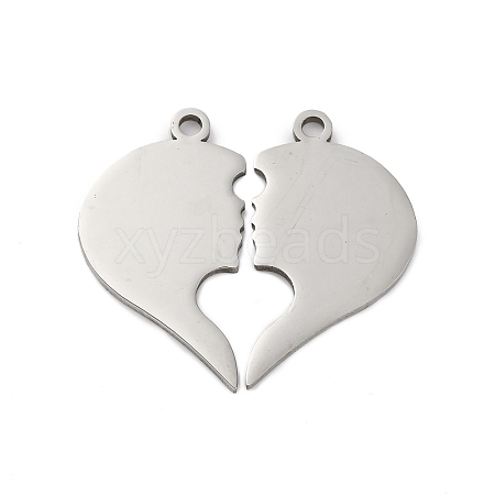 201 Stainless Steel Pendants STAS-R002-20P-1