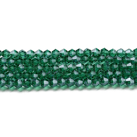 Transparent Electroplate Glass Beads Strands EGLA-A039-T4mm-A10-1