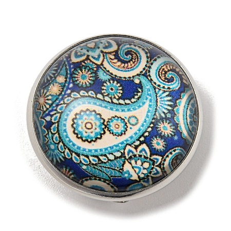 Round Glass Brooches FIND-Q096-01A-1