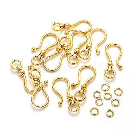 Tibetan Style S Hook Clasps GLF5091Y-1