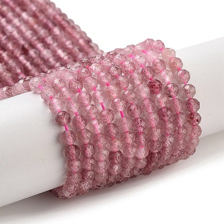 Natural Strawberry Quartz Beads Strands X-G-G140-A03-03-1