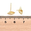 Brass Stud Earrings EJEW-P346-01B-G-5
