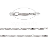 304 Stainless Steel Bar Link Chains CHS-K001-76-2