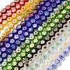 Handmade Millefiori Lampwork Beads Strands LAMP-G164-04-1