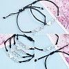 4Pcs 4 Style 430 Stainless Steel Heart Link Bracelets Set JB716A-2