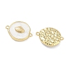 Ocean Brass Enamel Connector Charms KK-C251-05G-01D-2