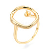 Oval Brass Cup Peg Ring Settings LS-KK-N274-38G-1