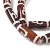 Rice Shape Tibetan Style dZi Beads Strands G-A269-A12-01-4