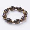 Natural Tiger Eye Beads Stretch Bracelets BJEW-K164-A01-1