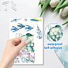 8Pcs 8 Styles Rectangle Plastic Window Stickers DIY-WH20015-005-3