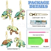 DIY Diamond Painting Turtle Keychain Kit PW-WGA1302-01-2