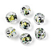 Handmade Foil Lampwork Beads Strands FOIL-T008-04B-2