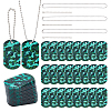 BENECREAT DIY Camouflage Dog Tag Pendant Making Kits DIY-BC0006-26-1