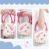 Cowhide Bag Handles with Alloy Swivel Clasps FIND-WH0126-546A-3