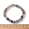 Natural Dragon Veins Agate Beaded Stretch Bracelets BJEW-Q692-02C-6