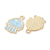 Alloy Enamel Pendants ENAM-O001-08D-G-2