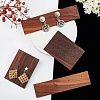 Fingerinspire 4Pcs 2 Style Black Walnut Earring Display Stand EDIS-FG0001-45-5