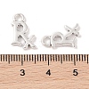 Tibetan Style Zinc Alloy Letter RX Pendants TIBEP-R334-336AS-RS-3