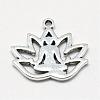 Tibetan Style Alloy Yoga Theme Pendants TIBE-S301-005AS-RS-2