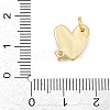 Brass Micro Pave Clear Cubic Zirconia Charms KK-CBAEC22-04G-B-3