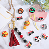 18Pcs 9 Styles PVC Plastic Beads FIND-SC0011-81-4