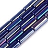 Electroplate Opaque Glass Beads Strands LS-EGLA-Q132-02A-B02-1