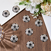 10Pcs Sports Balls Alloy Rhinestone Cabochons FIND-SC0023-42-4