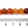 Dyed & Heated Natural Agate Beads Strands G-P539-D01-07-5