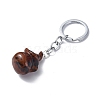 Natural Mahogany Obsidian Keychains KEYC-P011-04P-01-3